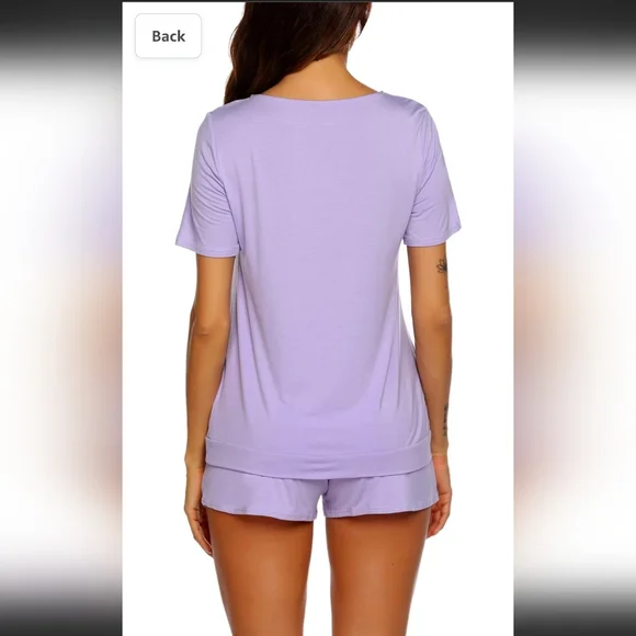 NWOT Avidlove Short Sleeve and Shorts Sleepwear Nightwear Pjs set - Picture 2 of 4